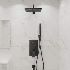 3 Pieces Shower Panel With Led & 12 Inch Shower Head