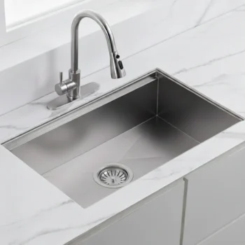 32x18 Inches Kitchen Sink Single Bowl - Work Station