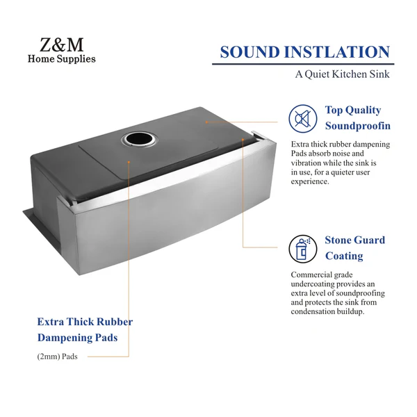32-Inch Apron Farmhouse Kitchen Single Sink A3218