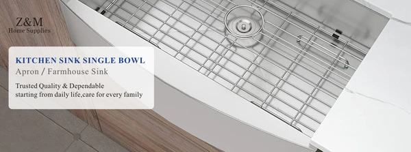 32-Inch Apron Farmhouse Kitchen Single Sink A3218