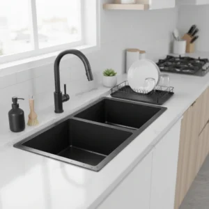 Double-Bowl-Memo-Technology-Kitchen-Sink-32x-18×9.5-With-a-2-Basket-Drain-2-Grid-Black-ZM-Home-Supplies-Lifestyle.webp