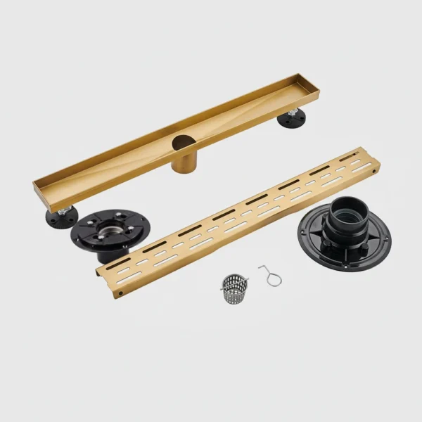 Linear Drain 24/32/36 Inch - 304 SS, Full Kit with Flange