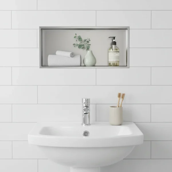 N600 SINGLE NICHE STAINLESS STEEL 304 (12X24X3.94)