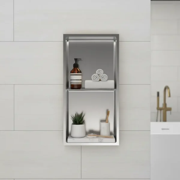 ND600-B Double Niche Stainless Steel 304 (23.62X11.81X3.94)