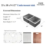 33-Inch-Stainless-Steel-Undermount-Double-Bowl-Sink-–-UD3318-ZM-Home-Supplies-Featured.webp