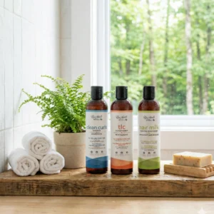 wash-day-trio-hair-cleanser-replenishing-conditioner-and-leave-in-conditioner-for-curly-hair-dewmelon-gallery