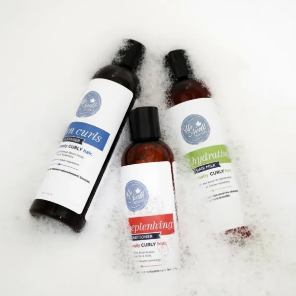 Wash Day Trio | Hair Cleanser, Replenishing Conditioner and Leave In Conditioner for Curly Hair